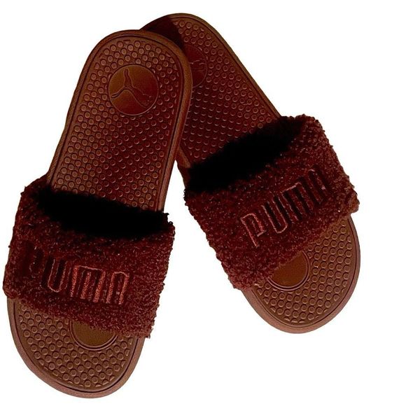 Puma Shoes - Puma Cool Cat Sherpa Bx Women's Sandals Casual - Burgundy